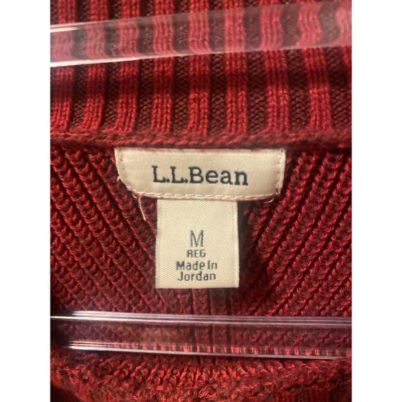 L.L. Bean Maroon Cowl Neck Knit Sweater-Size M - Picture 7 of 7